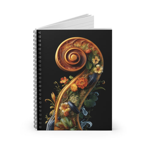 Artistic Floral Spiral Notebook